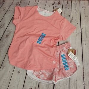 Girls size 10/12 Reebok shorts shirt set NWT